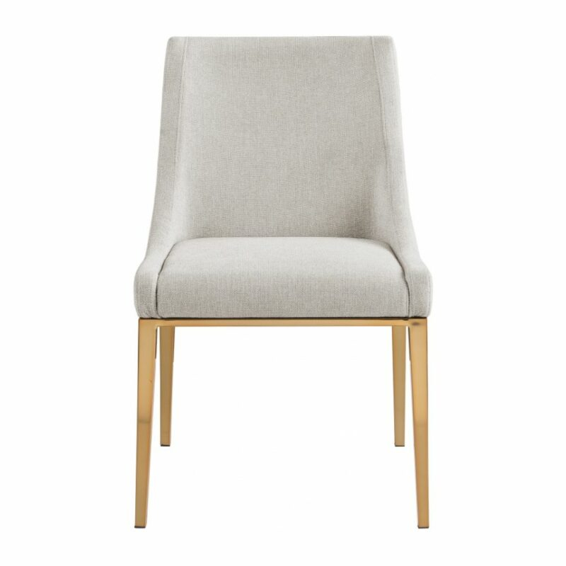 Haines Linen Textured Fabric Dining Chair In Beige - Hyme Furniture for Understanding the Appeal of Lucia Beige Linen Textured Fabric Chairs