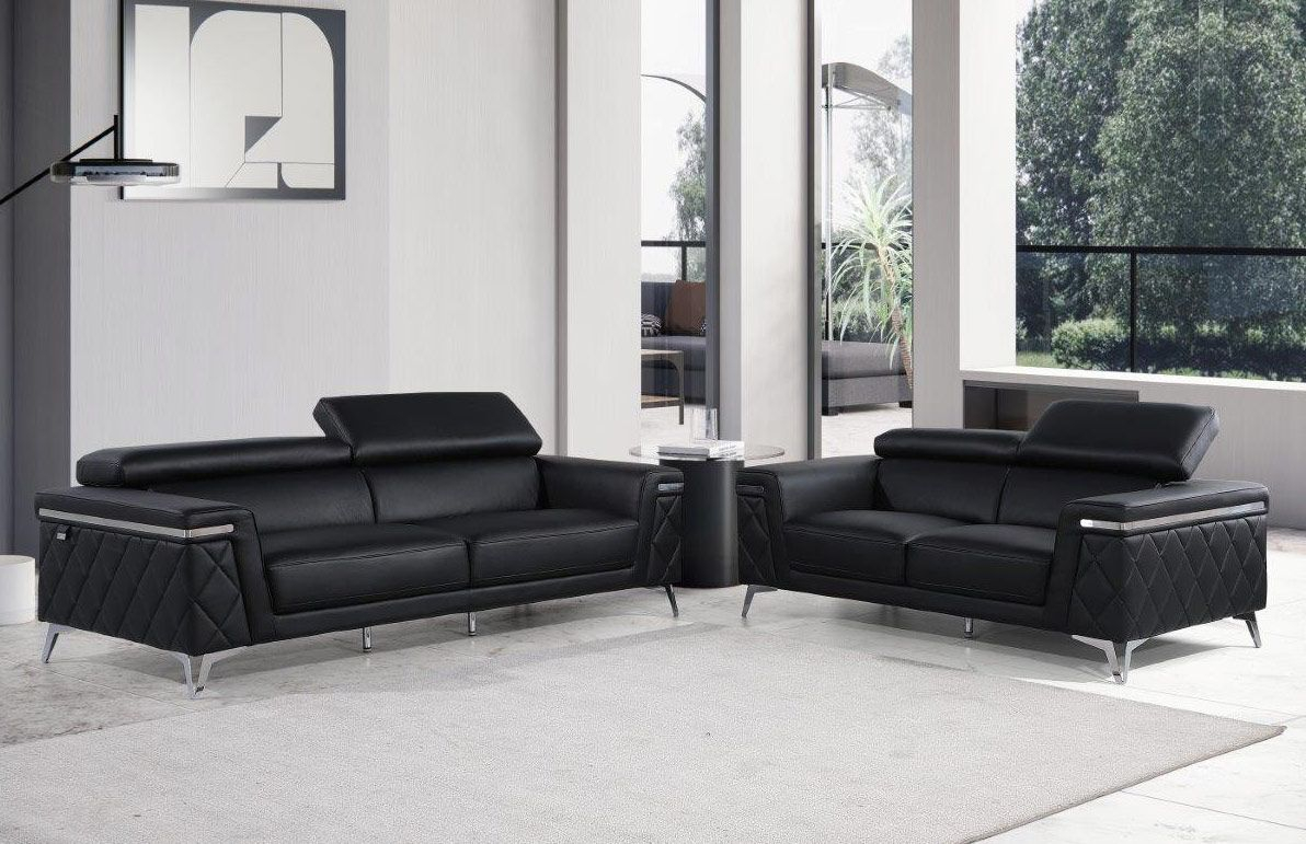 Hanari Black Italian Leather Sofa with regard to The Cultural Heritage Behind Naples Contemporary Genuine Italian Leather Sofa Black