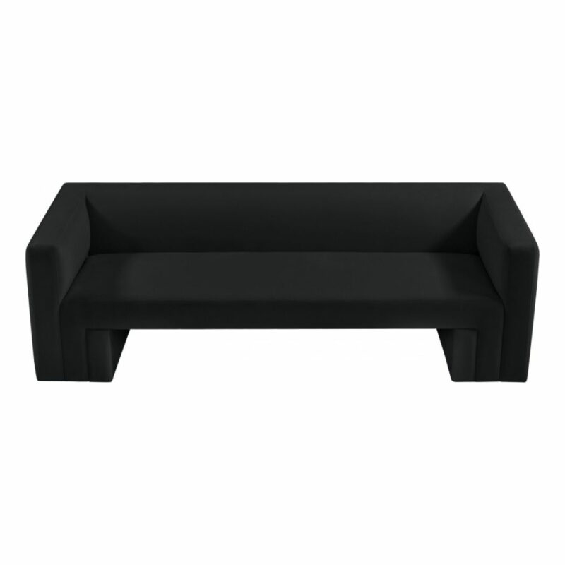 Henson Velvet Sofa In Black - Hyme Furniture for The Psychology of Choosing a Henson Velvet Upholstered Sofa Black