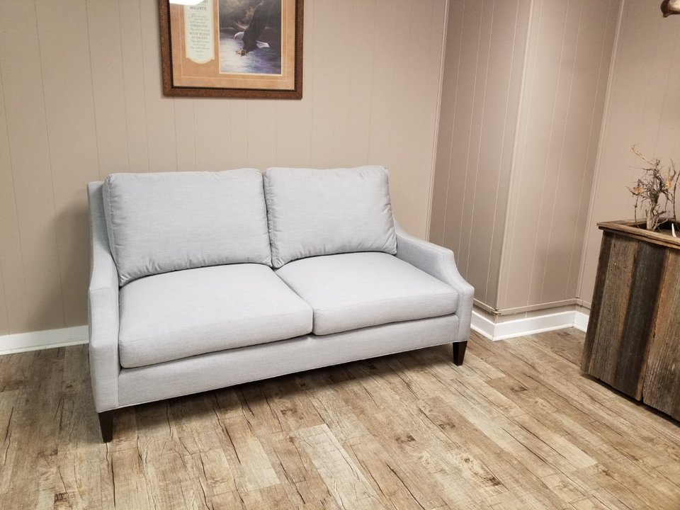 Hf-4030 Sf - Transitional Track Arm | Hallman Furniture within Transitional Track Arm Leather Sofa With Decorative Nails