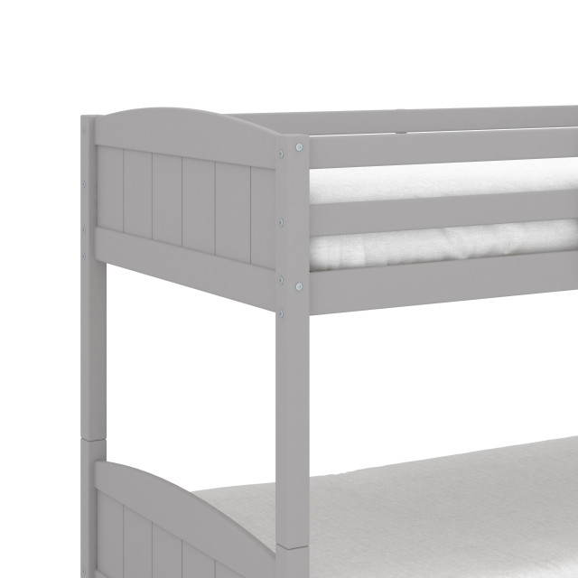 Hillsdale Alexis Wood Arch Twin Over Twin Floor Bunk Bed, Twin Bunk Bed ... inside The Role of Storage Solutions in Modern Children's Bedroom Furniture