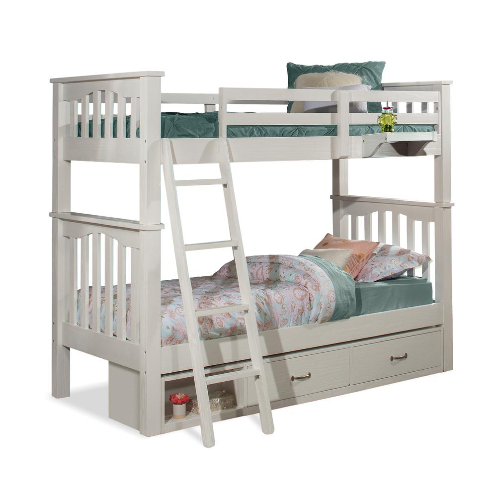 Hillsdale Kids And Teens Twin/Twin Bunk Bed With Storage Unit And ... throughout The Role of Storage Solutions in Modern Children's Bedroom Furniture
