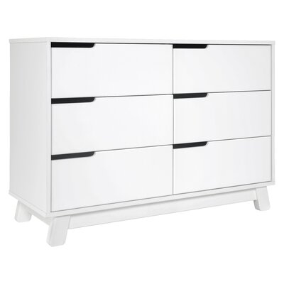 Hudson 6 Drawer 48" W Double Dresser - Allmodern | Havenly with regard to Understanding the Hudson 6-Drawer Assembled Double Dresser in Cobalt and Honey Finish