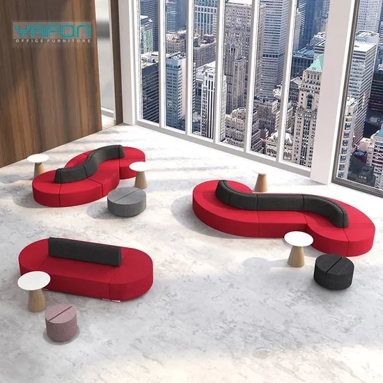 Infinite Extension S-Shaped Leather Curved Office Reception Lobby Sofa ... for Unique Curved Leather Lobby Sofa