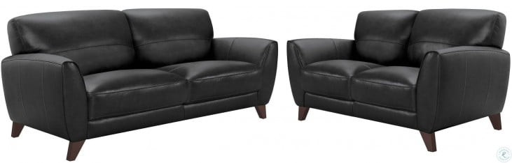Jedd Black Leather Sofa From Armen Living | Coleman Furniture in Understanding the Artisan Craftsmanship Behind Jedd Contemporary Sofas