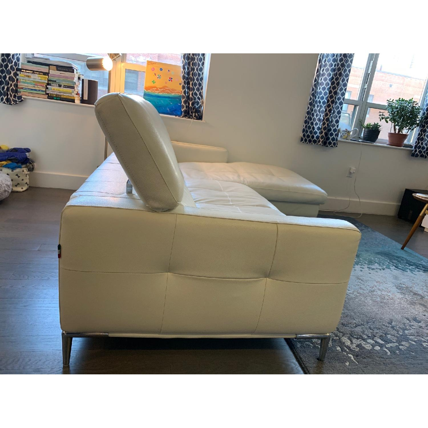 J&M Furniture Top Grain Italian Leather Sectional Sofa - Aptdeco inside Carlo Top Grain Italian Leather Sofa