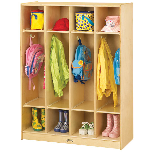 Jonti-Craft Baltic Birch 0268Jc 39" X 15" X 50 1/2" 4-Section Coat Locker with Exploring the Benefits of Jonti-Craft 2 Section Hanging Locker Without Tubs for Educators