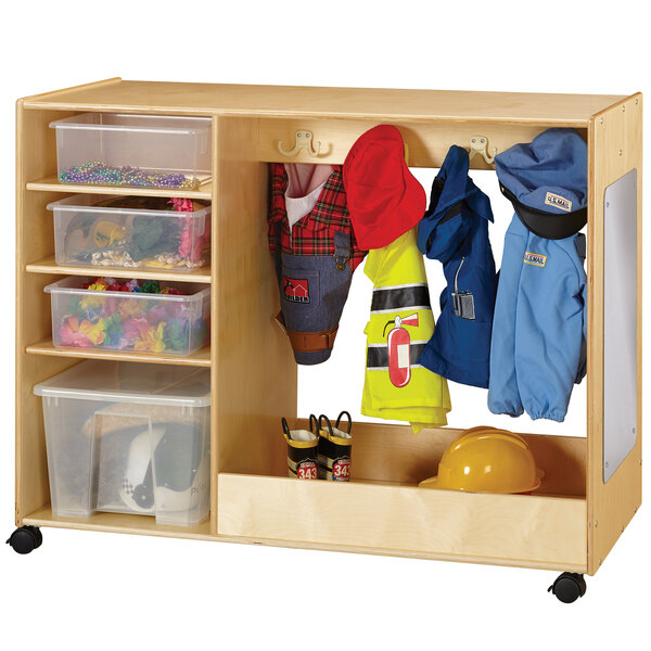 Jonti-Craft Baltic Birch 0926Jc 48" X 23" X 37 1/2" Dress Up Center ... with Jonti-Craft Large Dress-Up Island