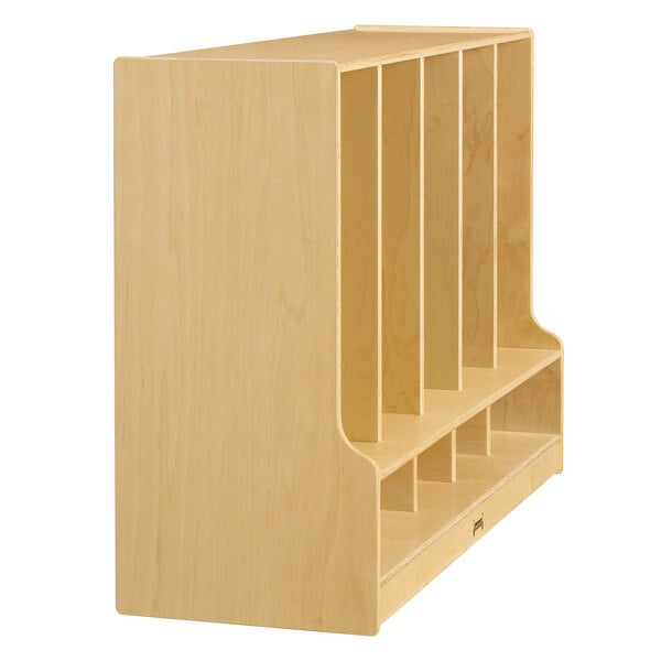 Jonti-Craft Baltic Birch 6684Jc 48" X 17 1/2" X 35" Toddler-Height 5 ... with regard to Exploring the Features of Jonti-Craft 2 Section Coat Locker with Step