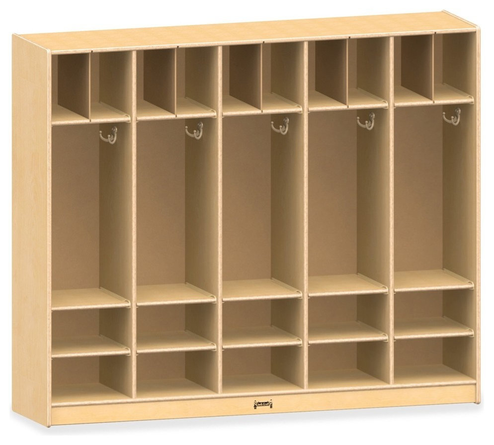 Jonti-Craft Large Locker Organizer, 4-Tier - Contemporary - Coatracks ... for Jonti-Craft 2 Section Hanging Locker - Without Tubs