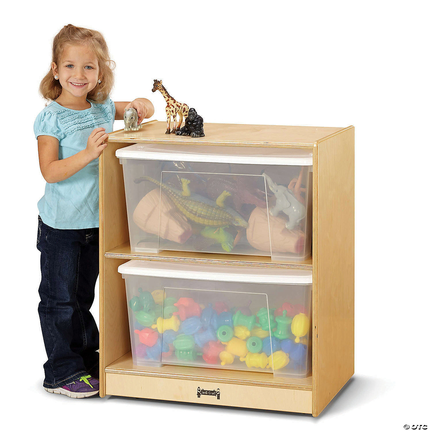 Jonti-Craft Space-Saver Jumbo Tote Storage – With Clear Totes + Lids ... for Maximizing Small Spaces with Jonti-Craft Space-Saver Solutions