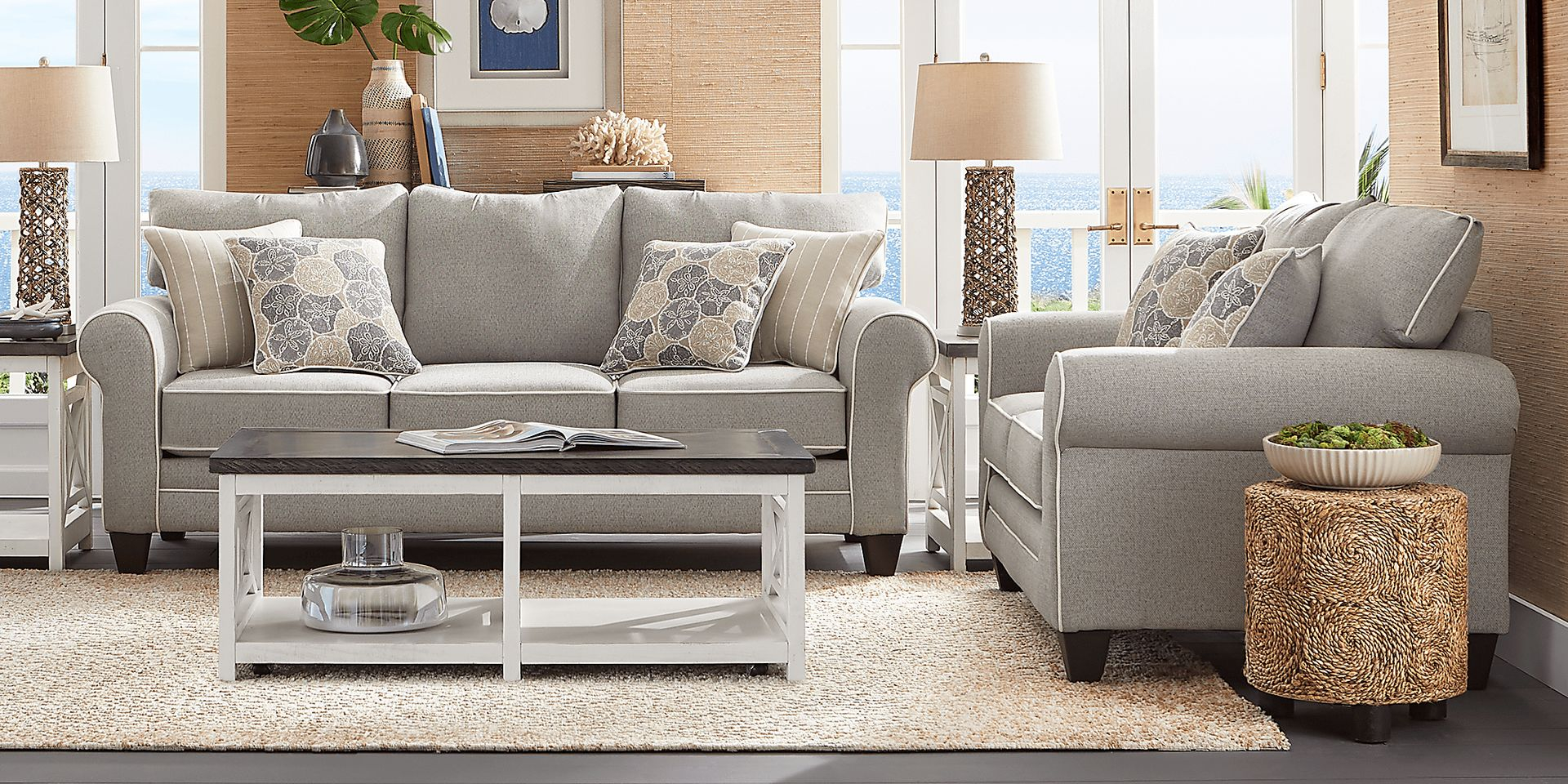 Kailani Coast Gray Polyester Fabric Sofa | Rooms To Go inside Maintaining Your Coast Upholstered Sofa for Longevity