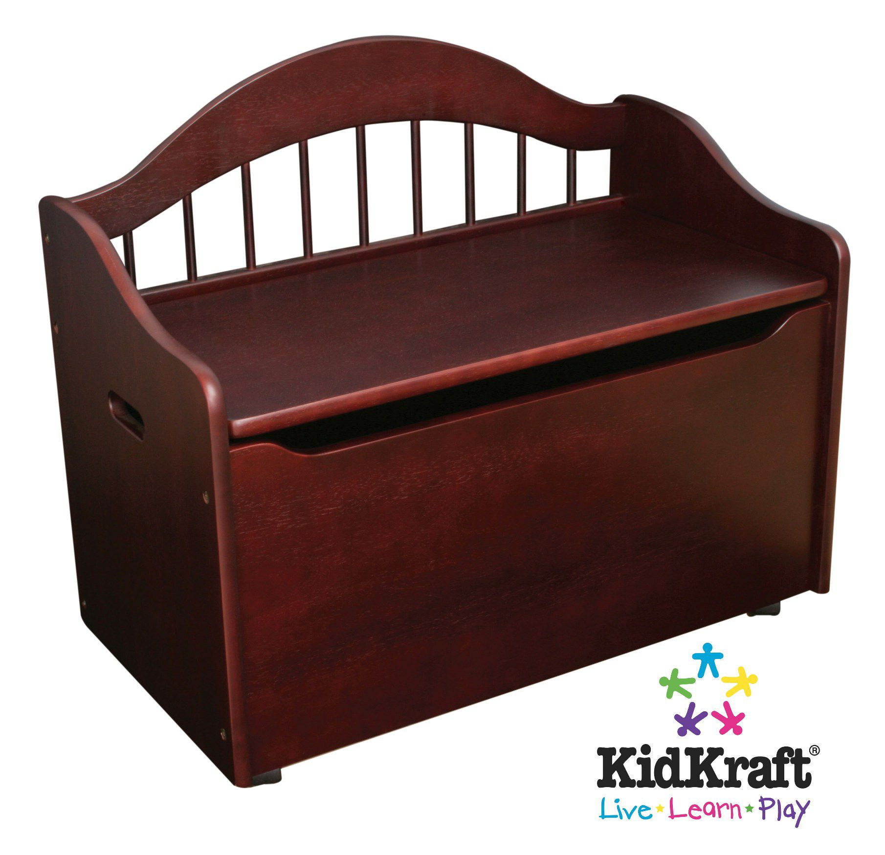 Kidkraft Limited Edition Toy Box - Cherry with regard to Aurea 2 Toy Boxes, Cherry Oak And White Finish
