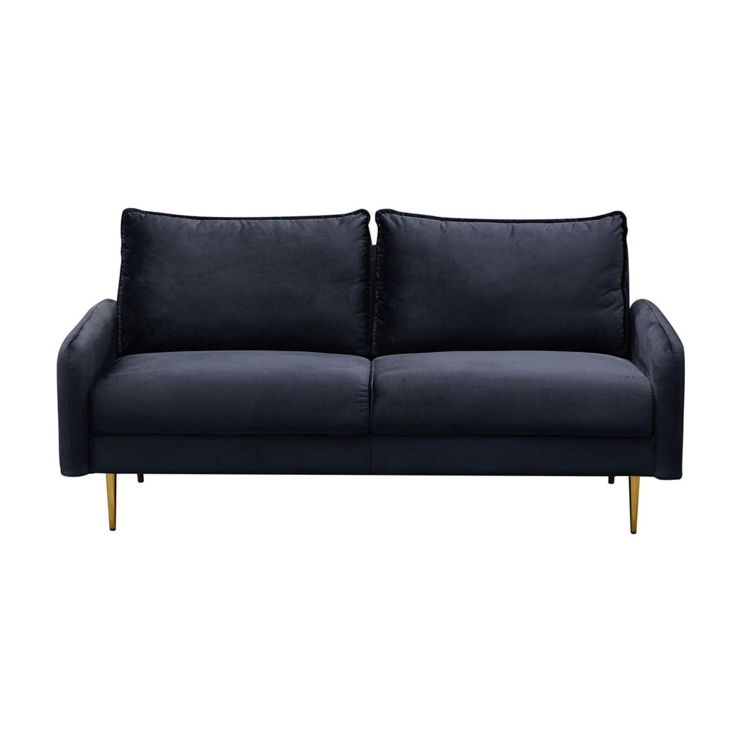 Kingway Furniture Almor Velvet Living Room Sofa In Black - Walmart.com with The Art of Choosing the Right Velvet Living Room Sofa for Your Home