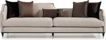 La Francaise Mansion Sofa In Cafe Black By Aico | 1Stopbedrooms inside La Francaise Velvet Mansion Sofa Azure/Black