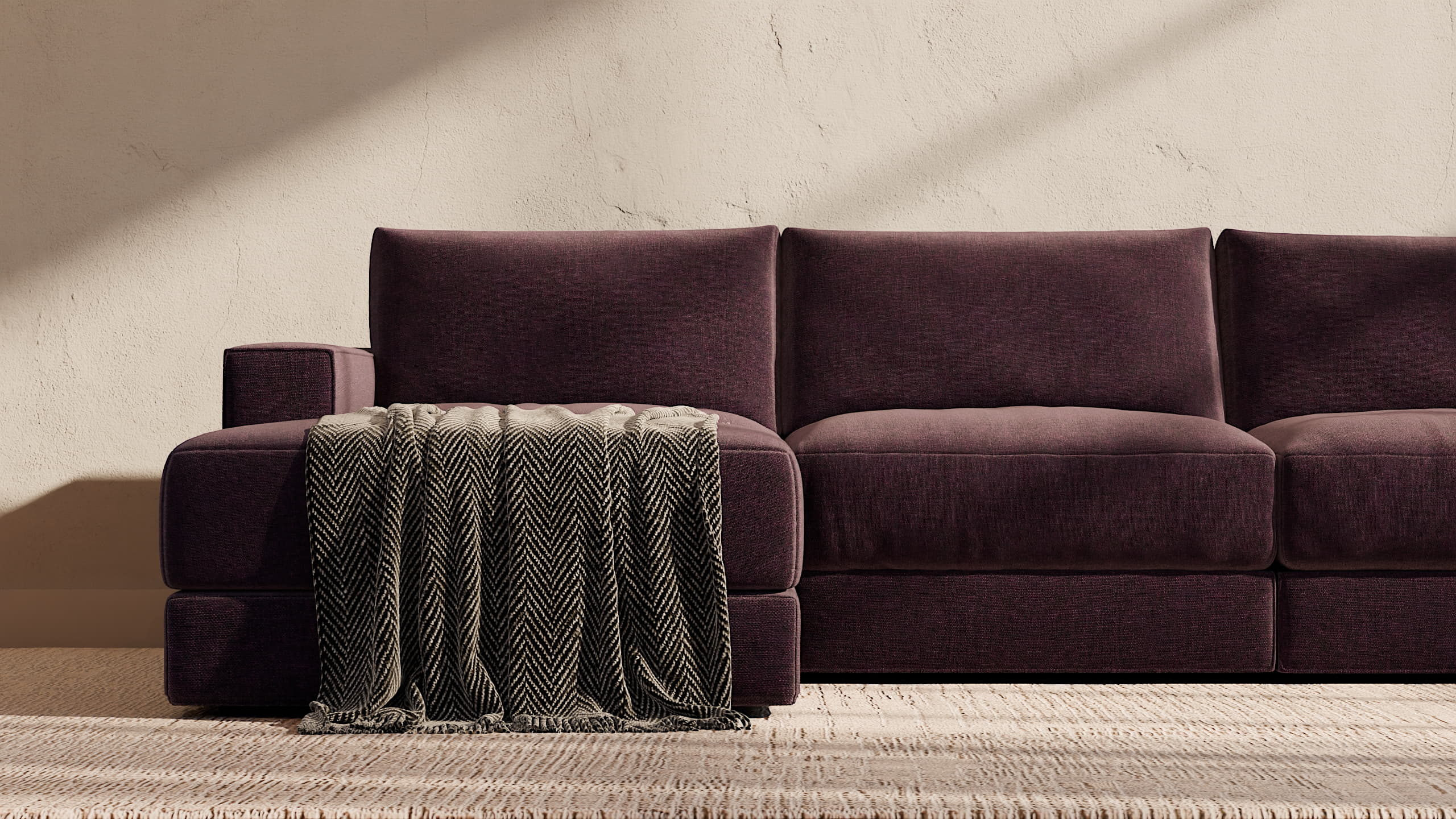 Landon Modular 3 Seater Corner Sectional - Dreamsofa throughout Palms Modular Sectional 3-Seater Sofa - Black