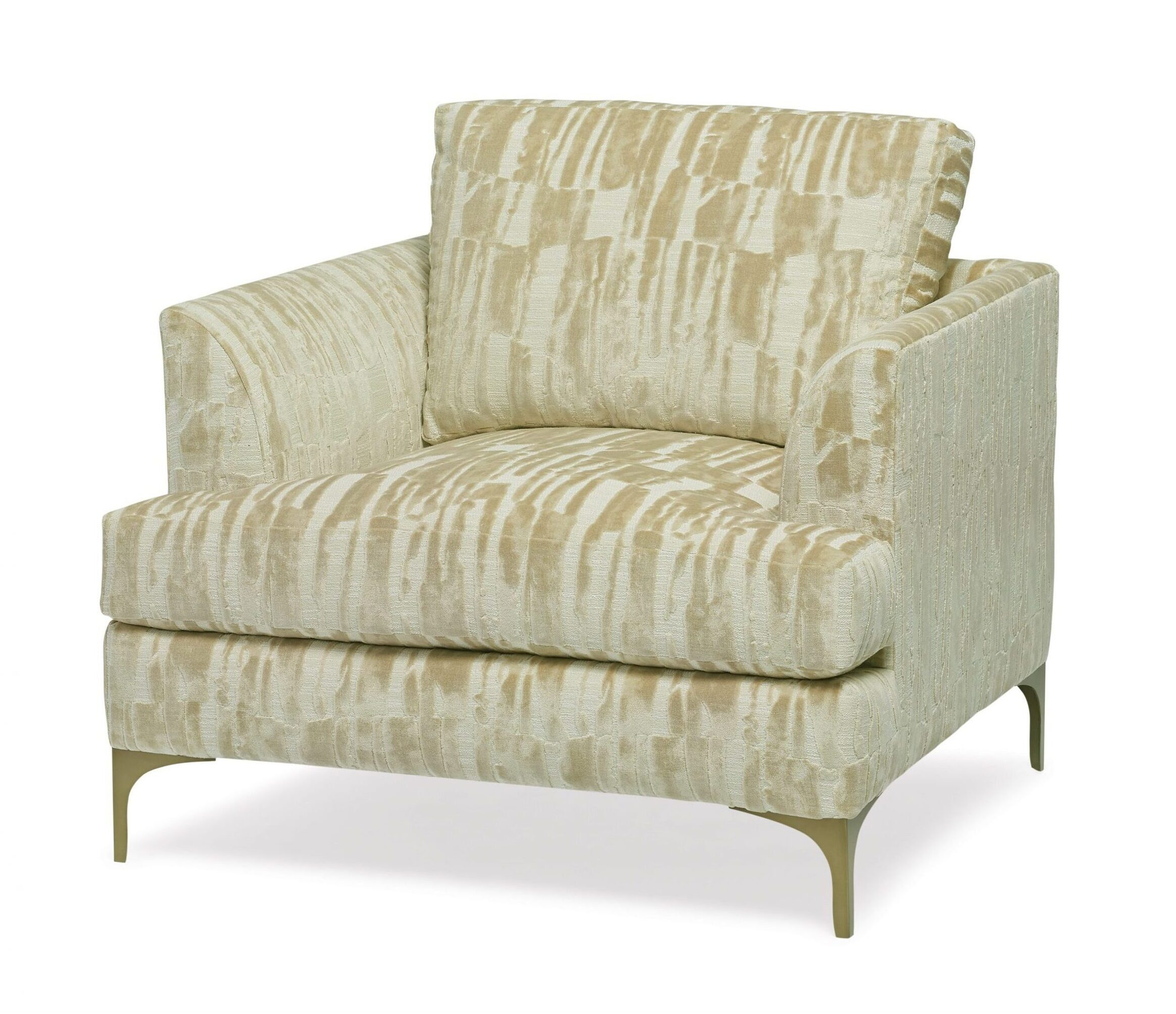 Lauren Bronze Chair 7343 - Massoud Furniture with regard to Design Philosophy Behind Lauren Sofa Bronze Statement Pieces