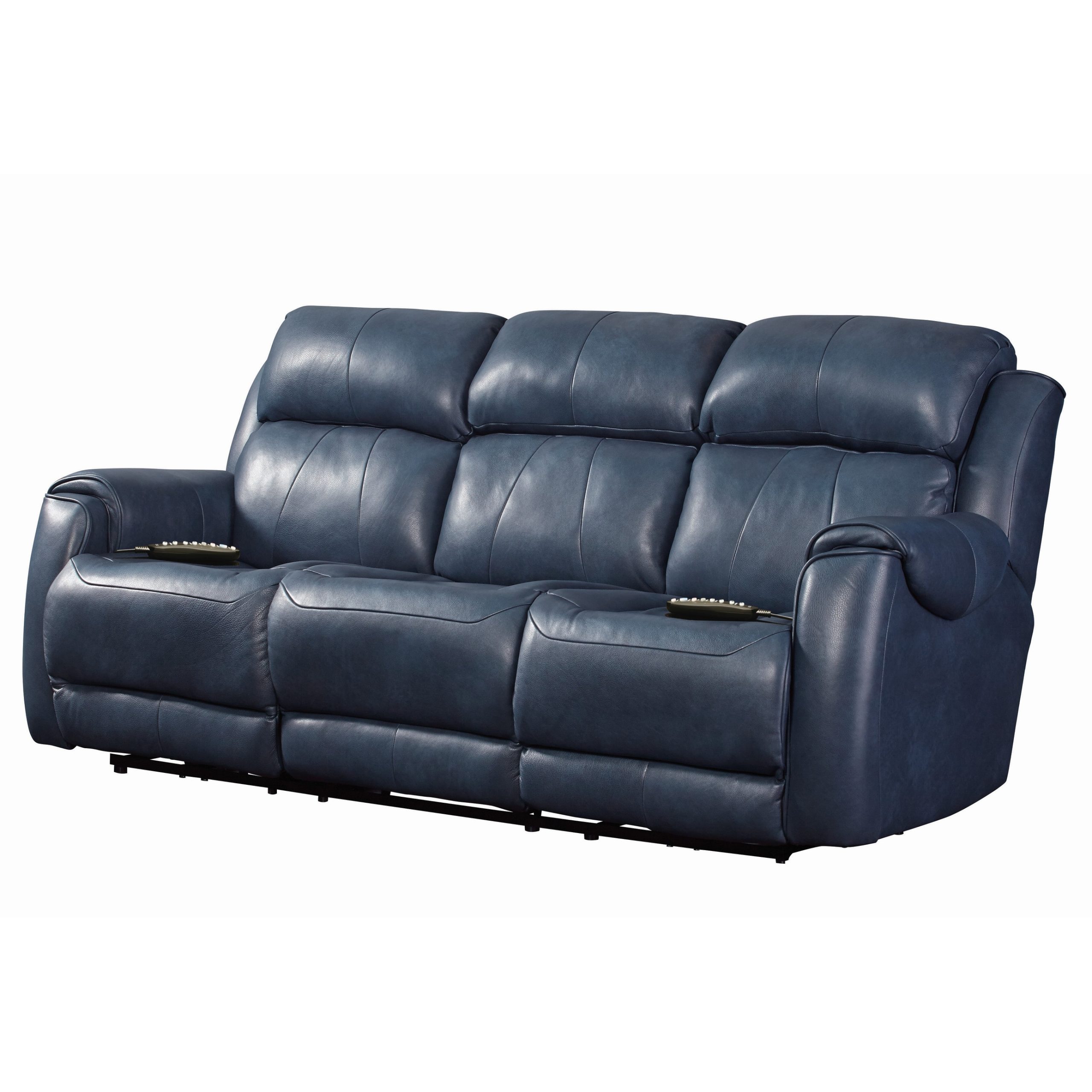 Leather Power Recline Sofas - Bed Bath & Beyond inside 82.5"W Genuine Leather Power Sofa With Adjustable Headrest And Seat, Dove