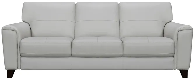 Leather Sofas & Couches For Living Room | Furniture.com inside Pompeii 87" Dark Brown Leather Sofa, Dove Gray