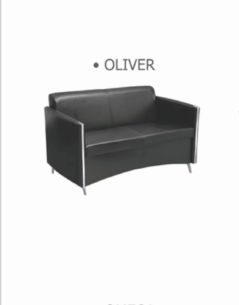 Leatherette Oliver Black Sofa At ₹ 22500/Piece In Ghaziabad | Id ... intended for Oliver Genuine Leather Sofa, Black