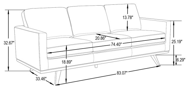 Leisuremod Chester Mid-Century 3-Seater Leather Modern Sofa ... in Leisuremod Chester Mid-Century 3-Seater Leather Modern Sofa, White