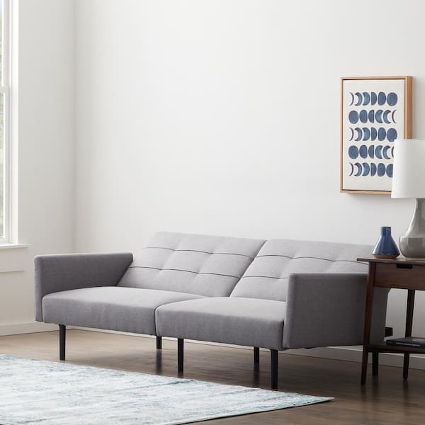 Light Gray Sofa Bed | Cabinets Matttroy in Kyrene Sofa, Light Gray Linen