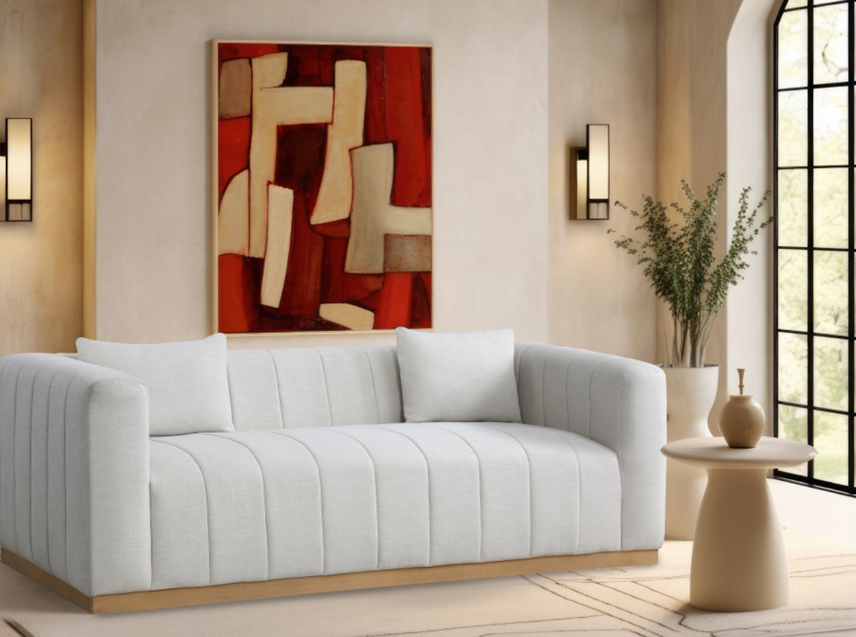 Lucia Linen Textured Fabric Sofa By Meridian - Mig Furniture in Understanding the appeal of linen textured fabric in contemporary sofa design
