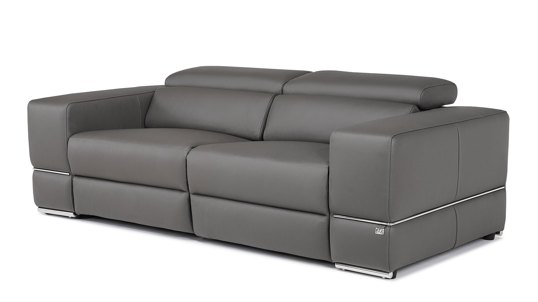 Luxor Reclining Loveseat intended for Modern Luxor Reclining Loveseat With Power Headrests, Slate