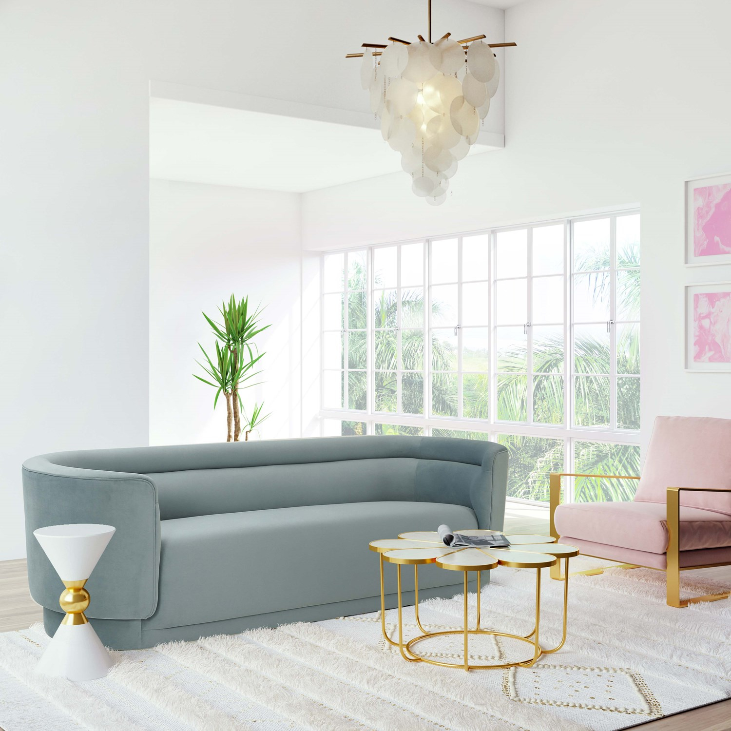 Macie Sea Blue Velvet Sofa - Walmart.com with The Art of Choosing the Perfect Macie Sea Blue Velvet Sofa for Your Space