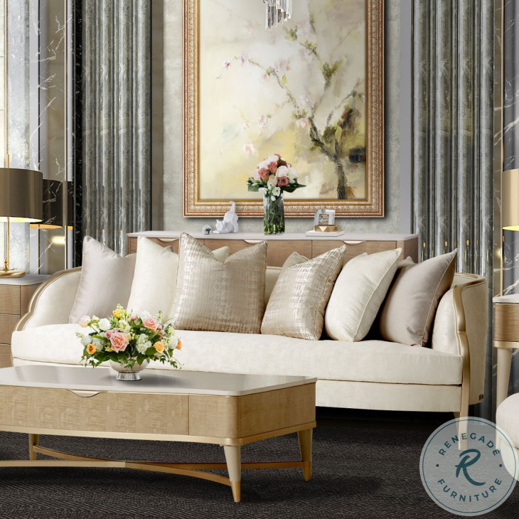 Malibu Crest Cloud White Sofa From Aico | Coleman Furniture intended for Malibu Crest Sofa Cloud White/Chardonnay as a Statement Piece in Today's Interiors
