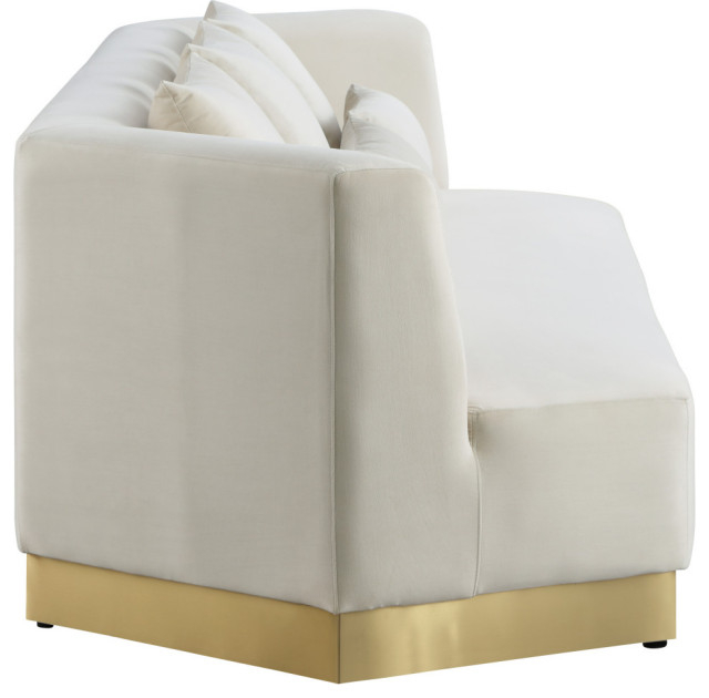 Marquis Velvet Upholstered Set - Contemporary - Sofas - By Meridian ... pertaining to Marquis Velvet Upholstered Set, Black, Sofa