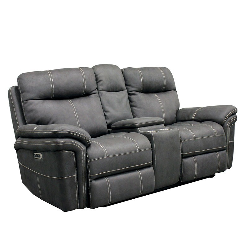 Mason Charcoal Power Reclining Living Room Set By Parker Living, 1 ... in Real User Experiences with Parker Living Mason Power Sofa in Charcoal