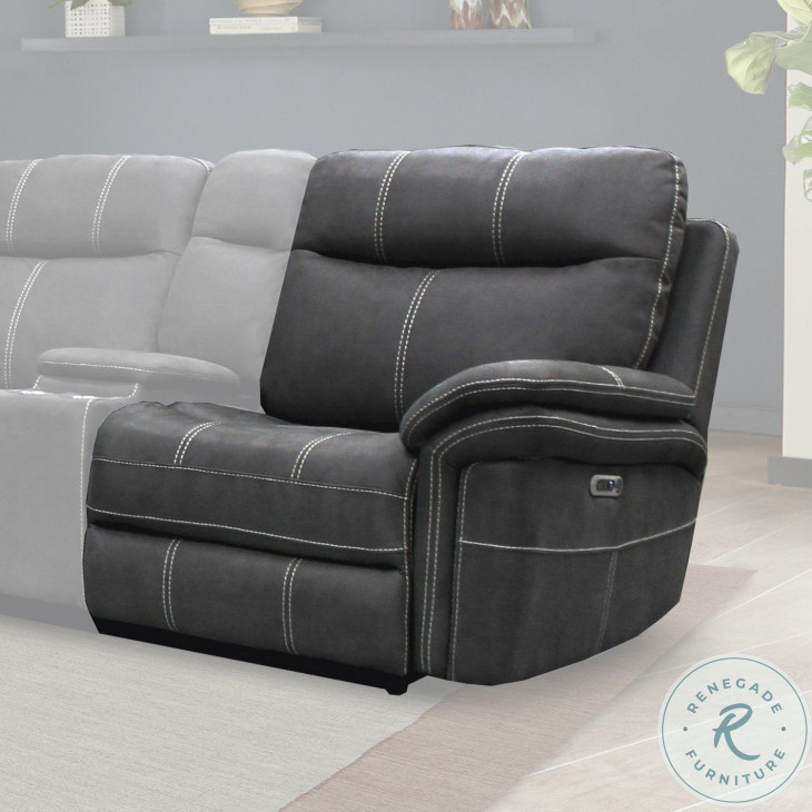 Mason Charcoal Power Reclining Sectional Bundle From Parker Living ... in Real User Experiences with Parker Living Mason Power Sofa in Charcoal