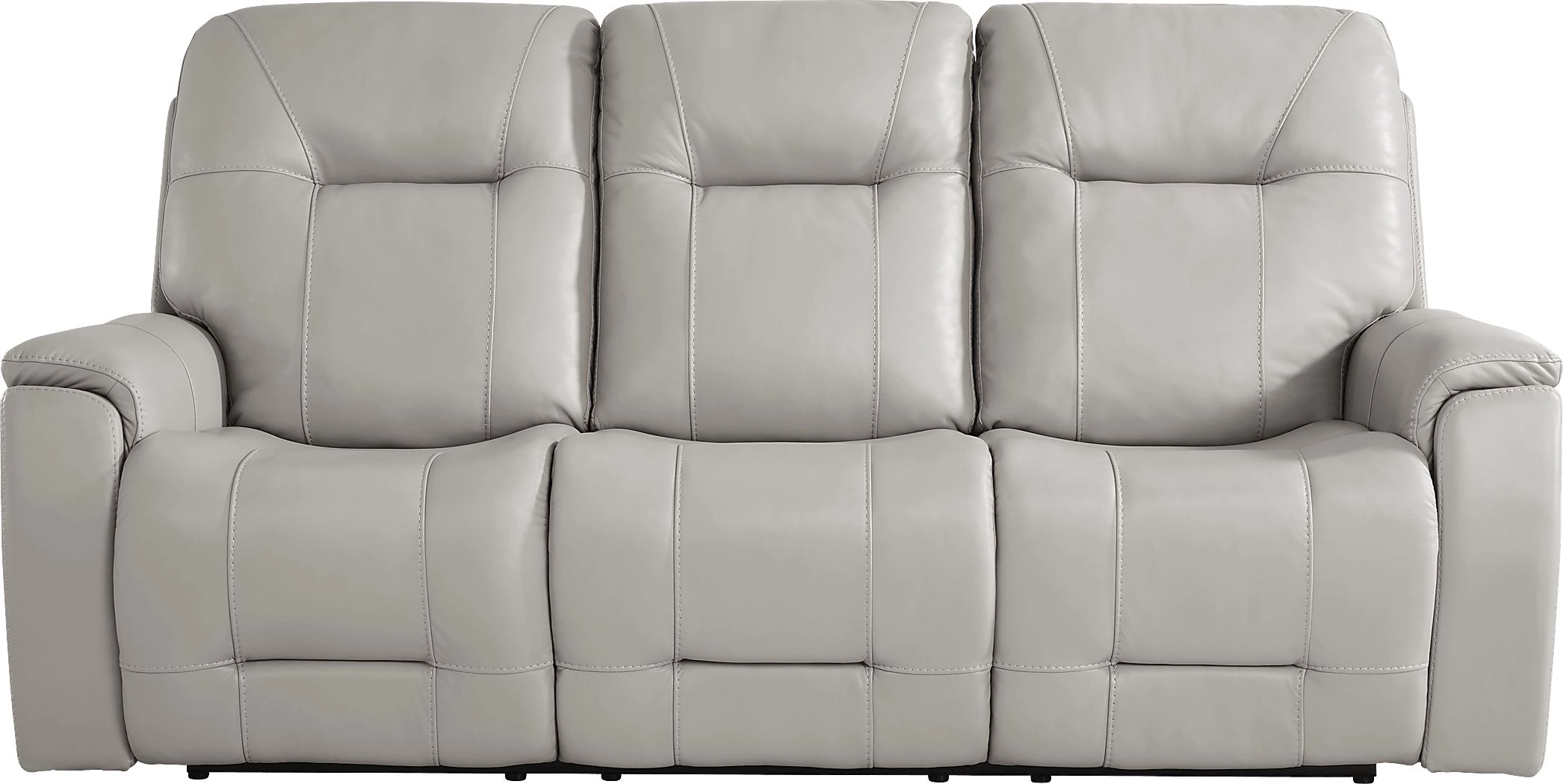 Matthews Cove Dove Gray Leather Triple Power Reclining Sofa intended for How to Choose the Right Power Reclining Sofa for Your Living Space