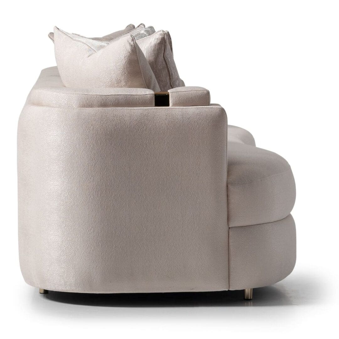 Michael Amini Carmela Mansion Sofa - Unique Furniture with The Art of Choosing the Perfect Carmela Mansion Sofa Almond/Gold for Your Home