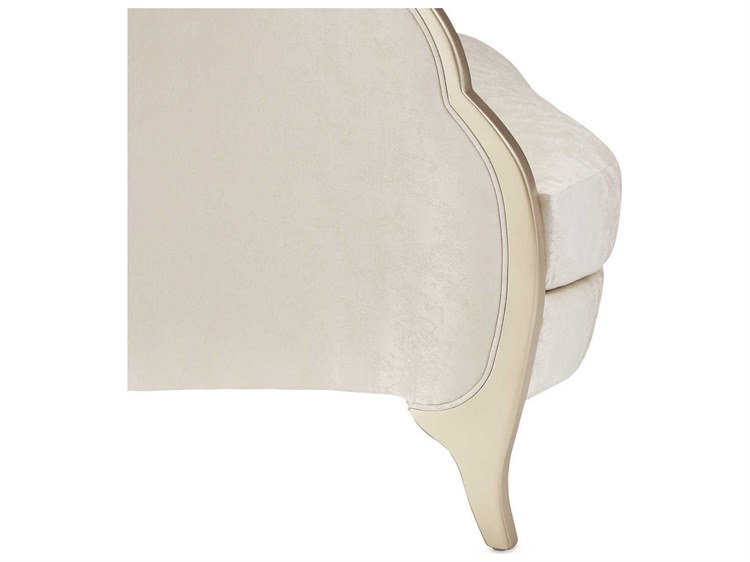 Michael Amini Malibu Crest Cloud White Upholstered Loveseat ... throughout Malibu Crest Sofa - Cloud White/Chardonnay