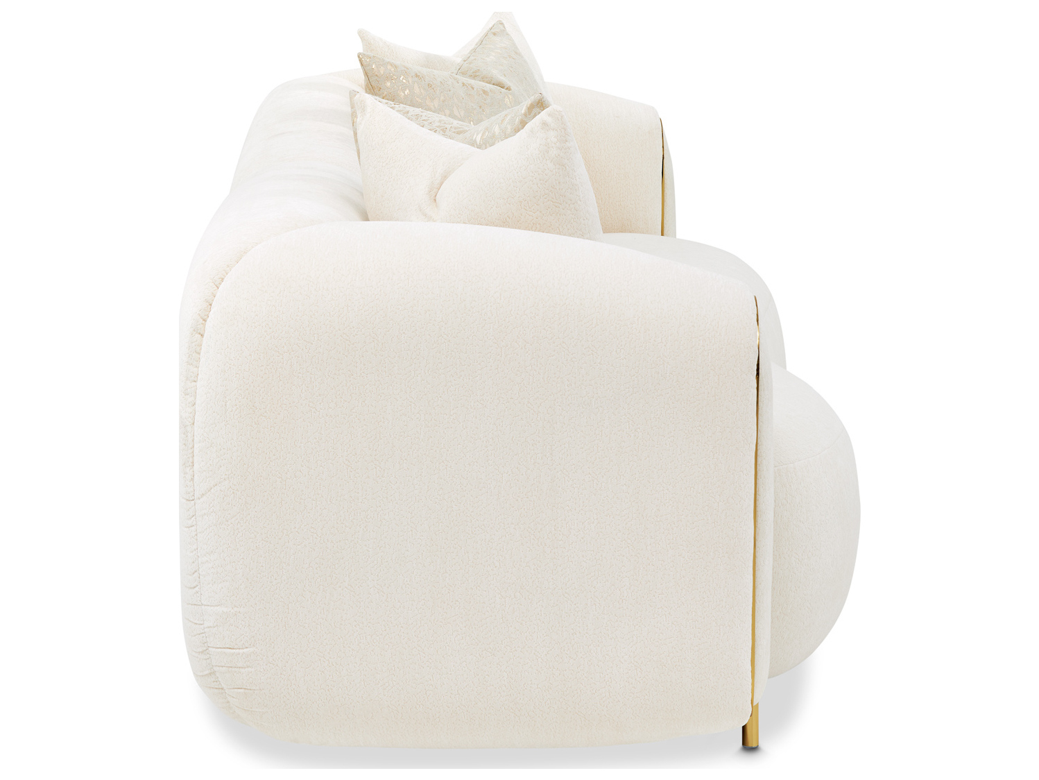 Michael Amini Sassani Gold Upholstered Sofa | Aiclfrssni815Cpe806 regarding Understanding the Artistry Behind Sassani Chenille Sofa Crepe Gold
