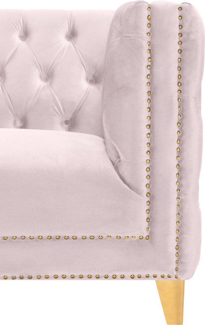 Michelle Fabric Upholstered Chair, Gold Iron Legs - Contemporary ... for Exploring the Versatility of White Upholstered Furniture Pieces