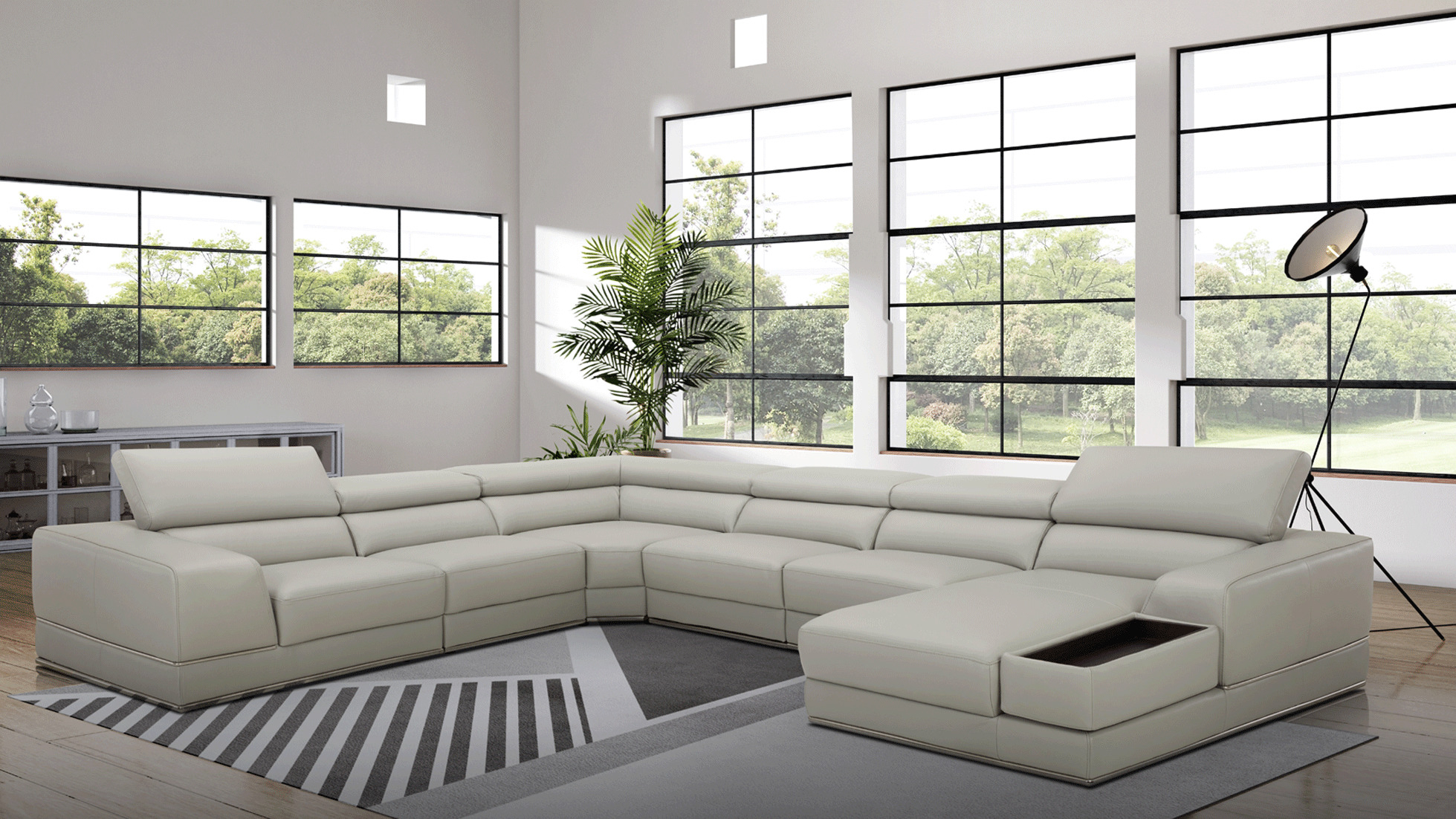 Modern Furniture Italian Leather Living Room Sectional Sofa Set | Baci ... with Turin's Artisanal Legacy in Every Thread of Contemporary Italian Leather Sofas