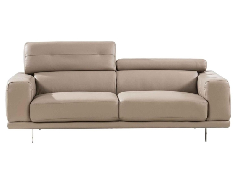 Modern Taupe Leather Sofa - Designer Review & Photo with Chrissy Taupe Leather Sofa