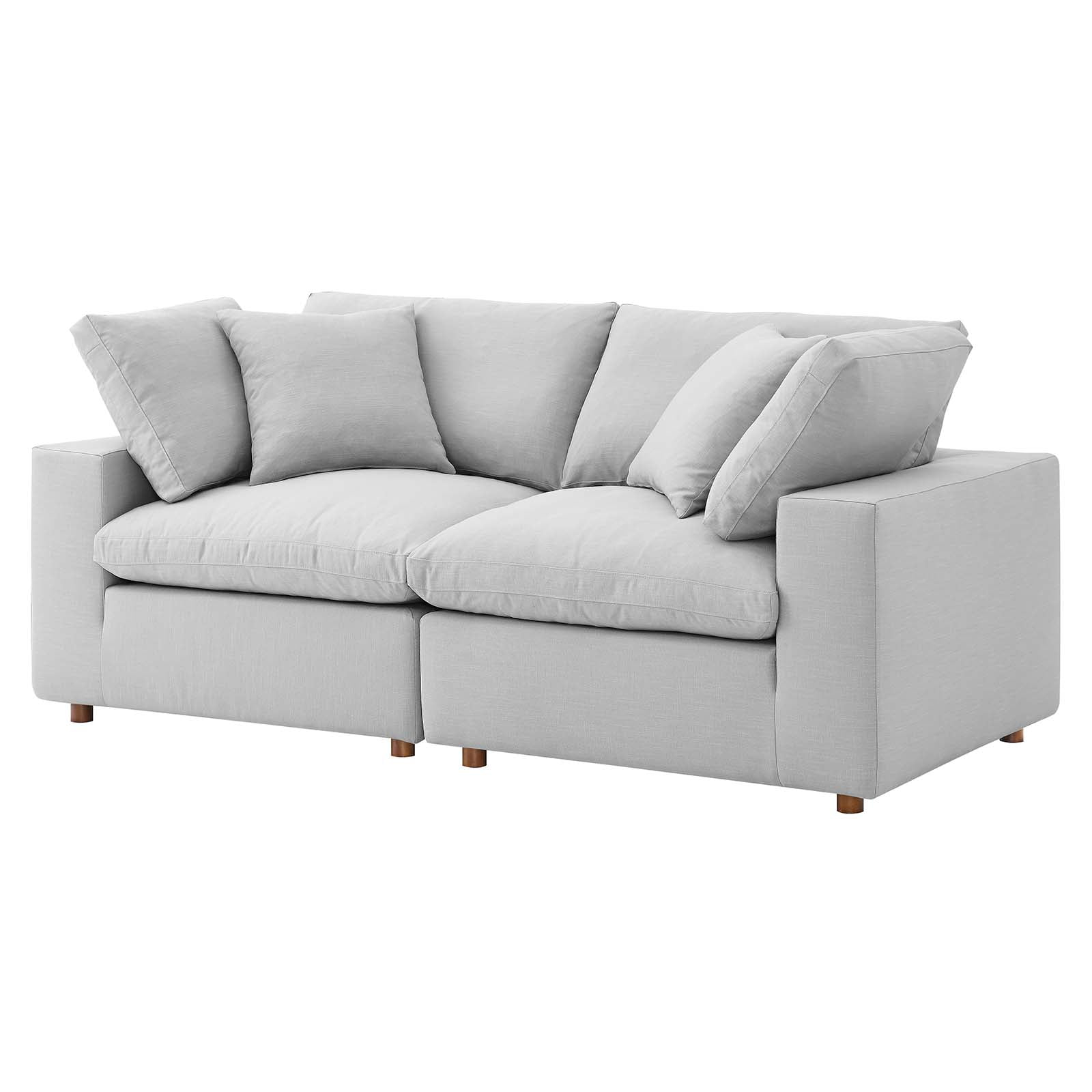 Modular Deep Sofa, Grey Gray, Fabric, Modern Contemporary, Living ... pertaining to Modular Deep Sofa, Beige, Fabric, Modern, Lounge Cafe Hotel Lobby Hospitality