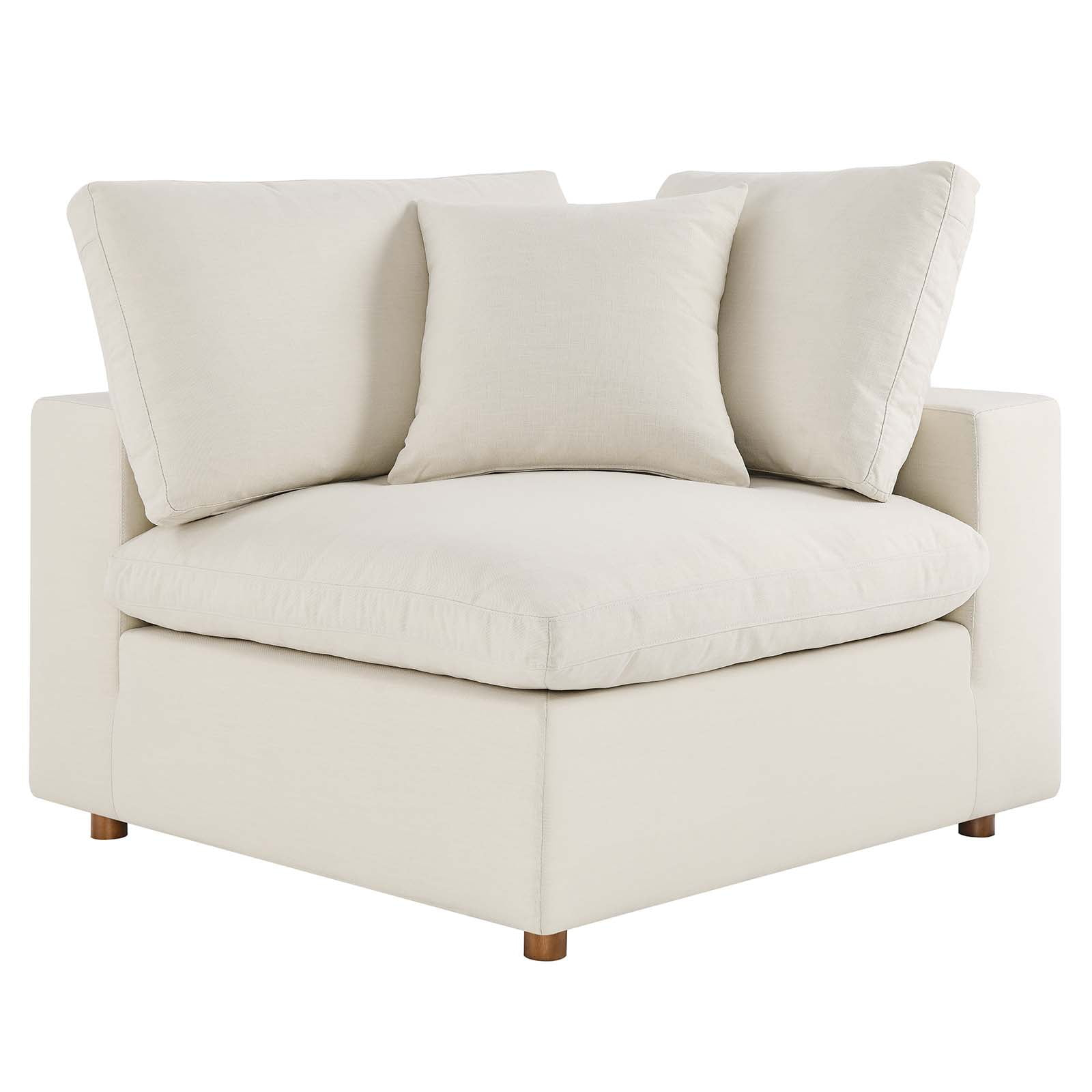 Modular Sofa Corner Chair, Beige, Fabric, Modern Contemporary, Living ... pertaining to Modular Deep Sofa, Beige, Fabric, Modern, Lounge Cafe Hotel Lobby Hospitality