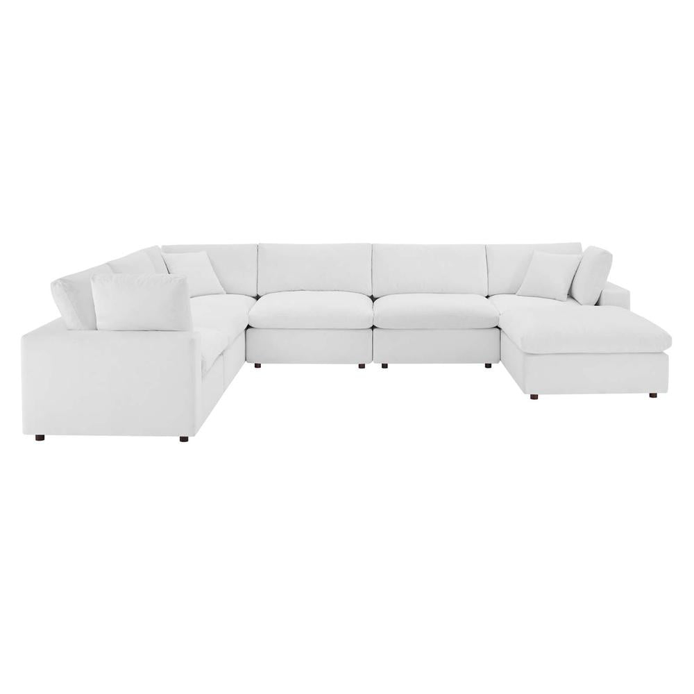 Modway Commix Modern 7-Piece Sectional Sofa, Down-Filled Overstuffed ... with regard to Creating Cohesive Living Room Aesthetics with Modern Sofas