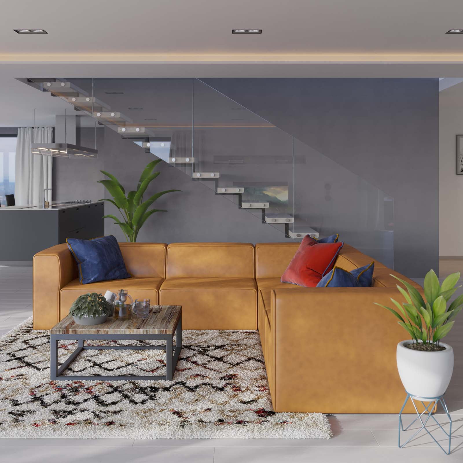 Modway Mingle Vegan Leather 5-Piece Sectional Sofa In Tan - Walmart.com inside Understanding the Appeal of Mingle Vegan Leather Sectional Sofas in Modern Living Spaces