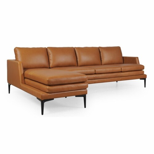 Moroni Rica Leather Mid-Century Sectional Tan, 1 - Kroger regarding The Artisan Craftsmanship Behind Mid-Century Sofa Construction and Materials