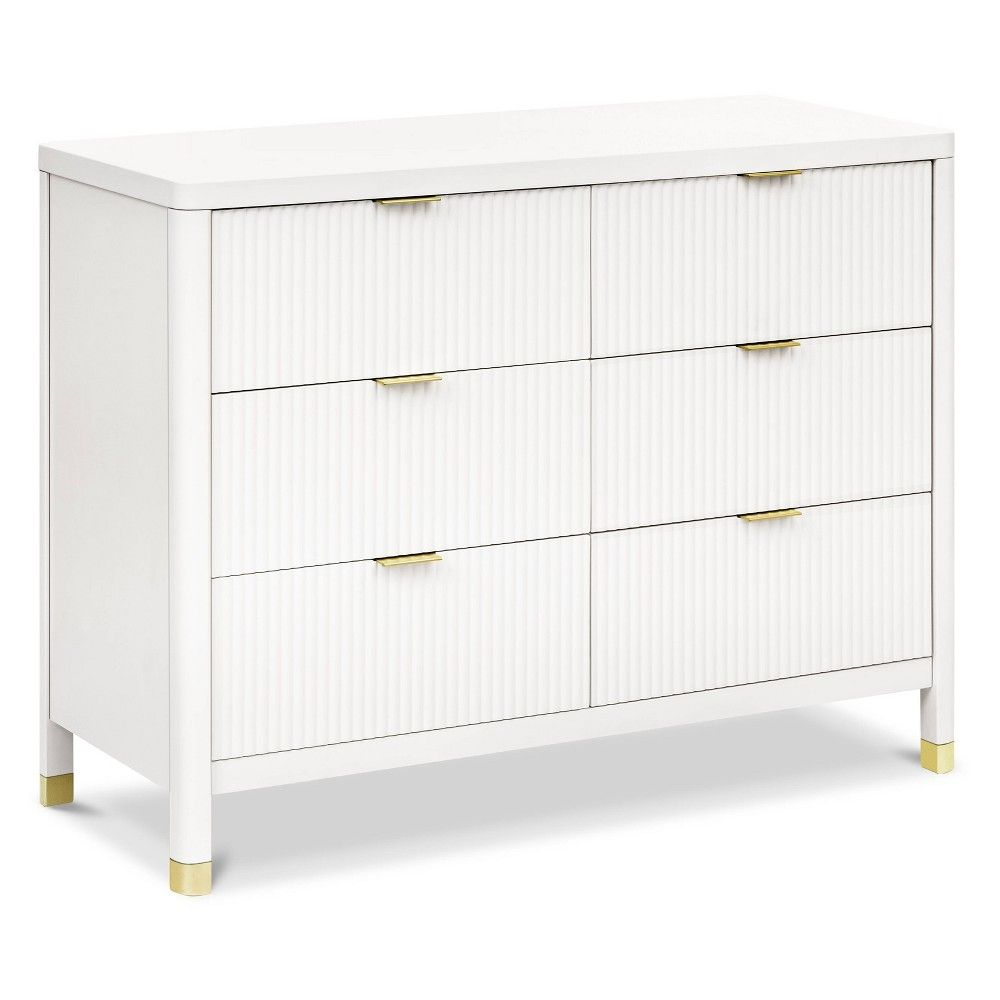 Namesake Brimsley Tambour 6-Drawer Assembled Dresser - Warm White ... regarding Brimsley Tambour 6-Drawer Assembled Dresser, Warm White