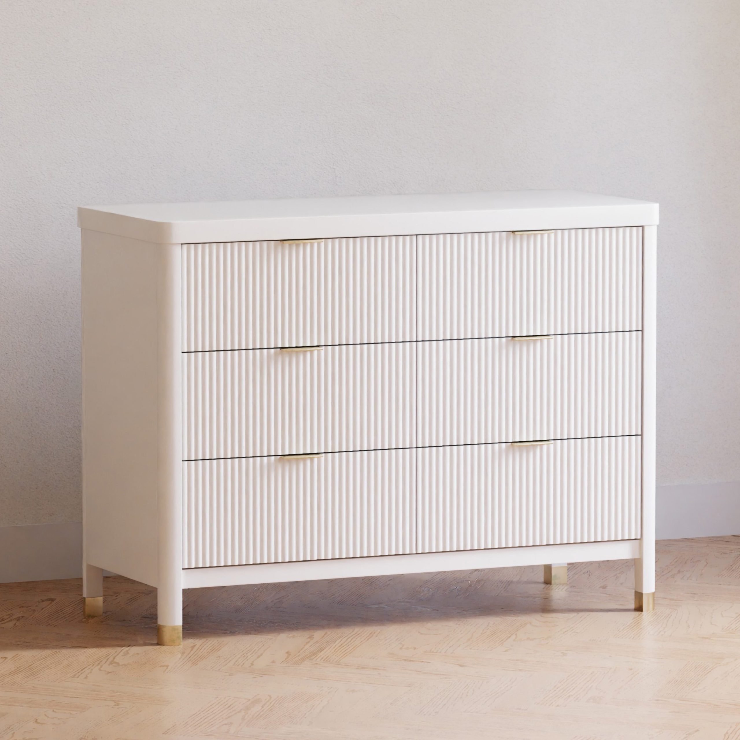 Namesake Brimsley Tambour 6 - Drawer Assembled Dresser | Wayfair in The Role of Warm White in Modern Bedroom Furniture Design with Brimsley Tambour