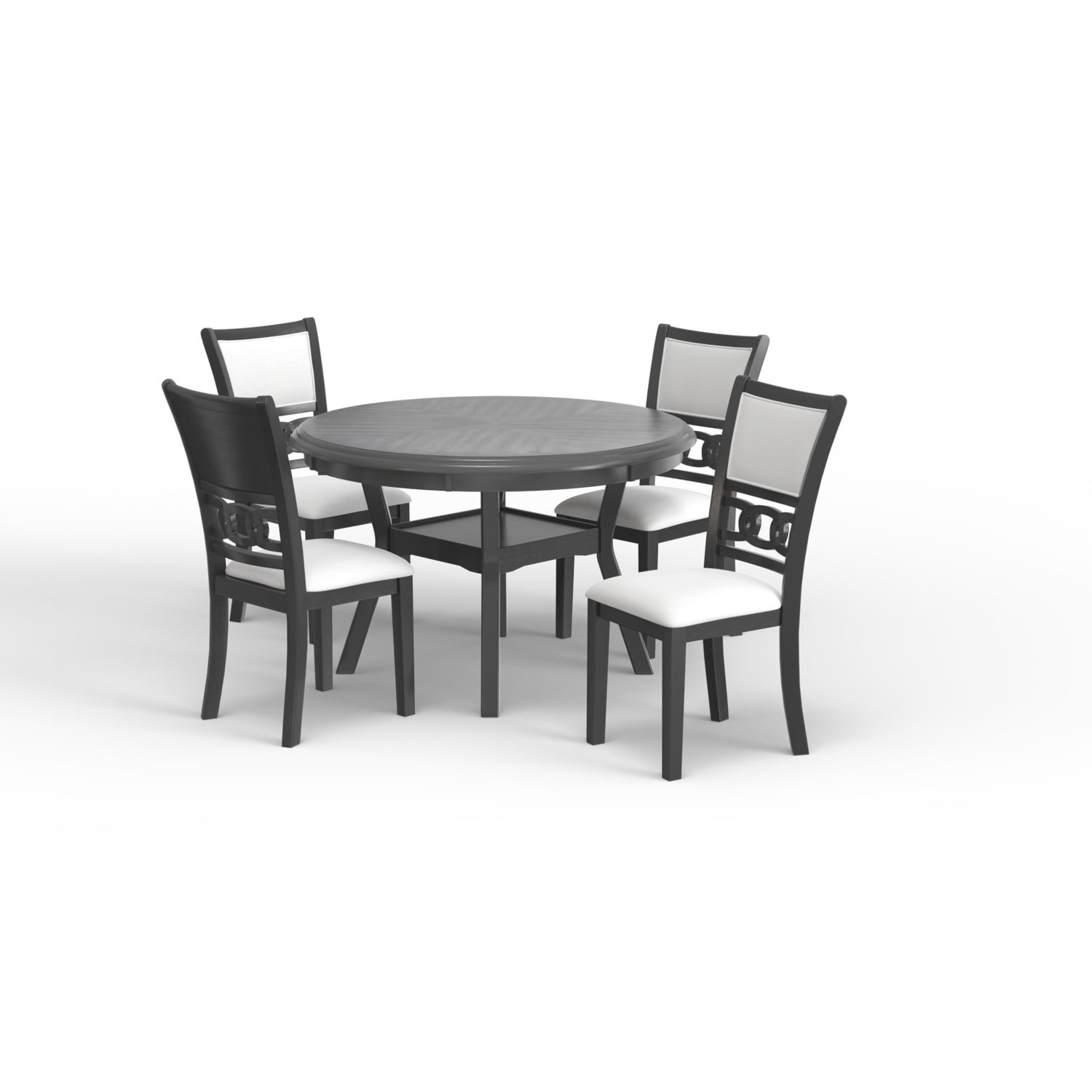 New Classic Furniture Gia 5-Piece Kitchen Dining Room Set, Solid Wood ... throughout Building connections through Gia's thoughtfully designed dining sets