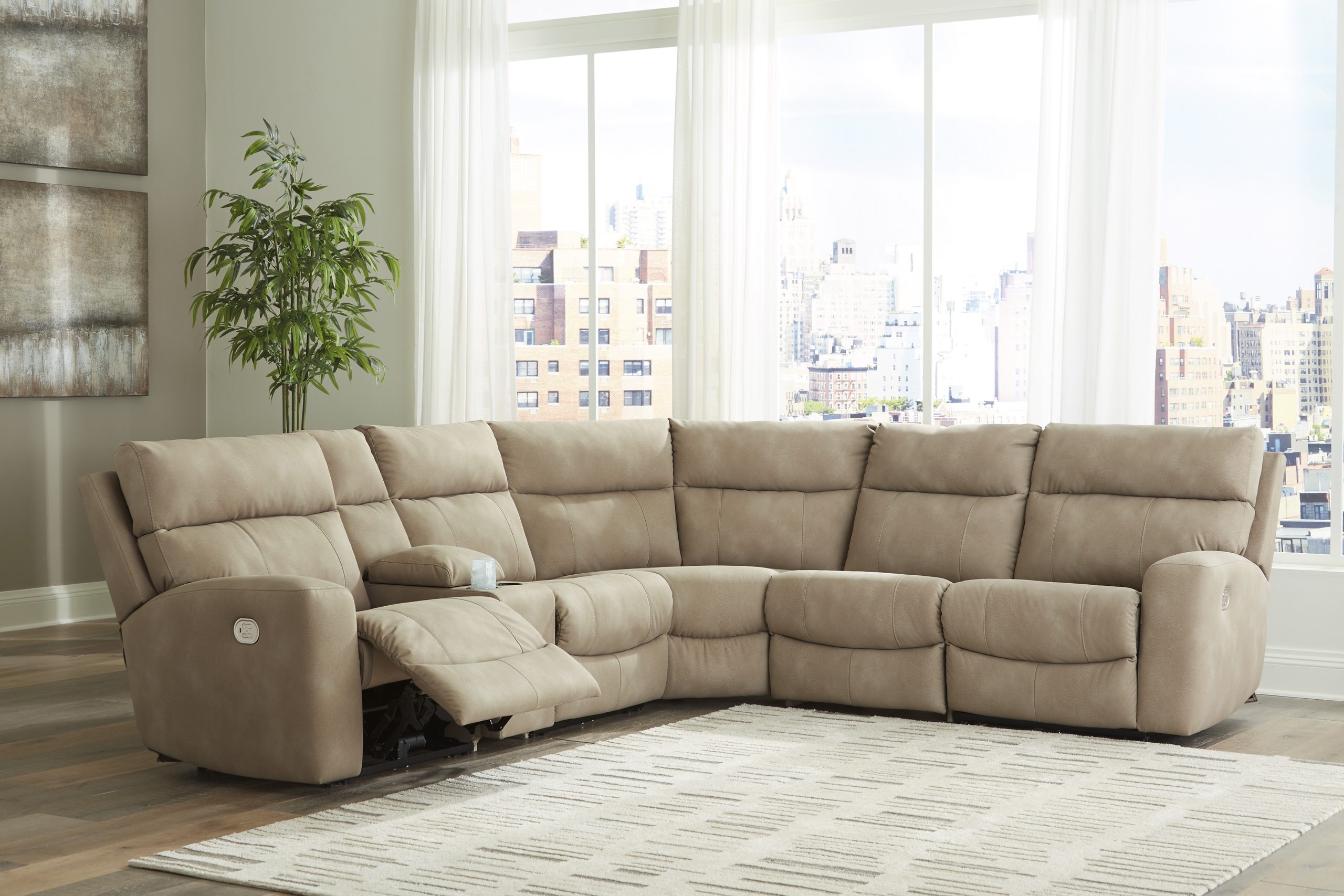 Next-Gen Durapella Sand Power Reclining Sectional | All American throughout Designing functional living areas with modular sectional configurations