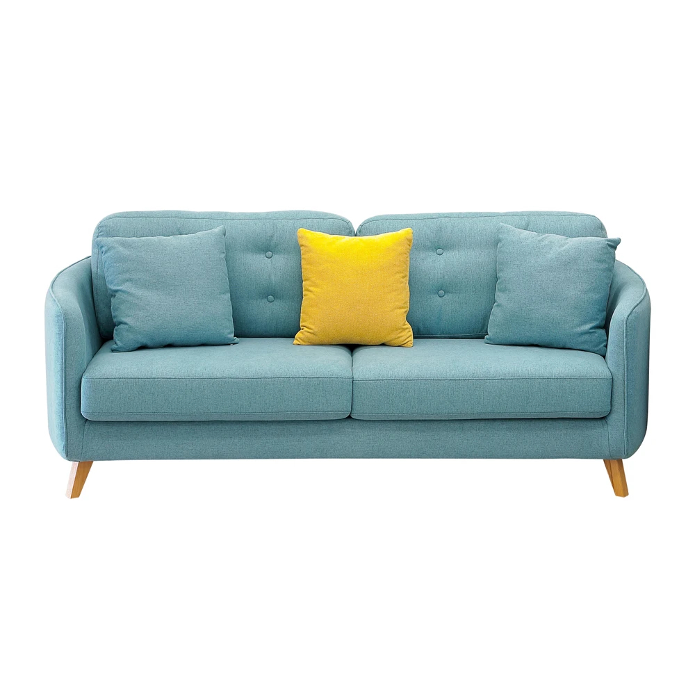 North Europe Style Sofa Furniture,Simple Modern Living Room 3 Seater ... pertaining to Fabric Sofa Simple Modern, Double 55X35X32 Inch Light Grass Gray With Only One Storage Bag